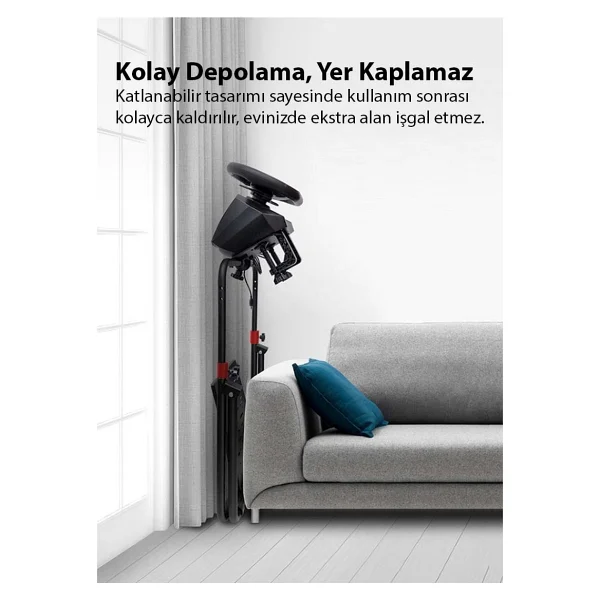 A9 Yarış Direksiyonu Standı (G25/G27/G29/G920/G923) Uyumlu Pxn-V10/V900 Destekli,Katlanabilir - Görsel 6