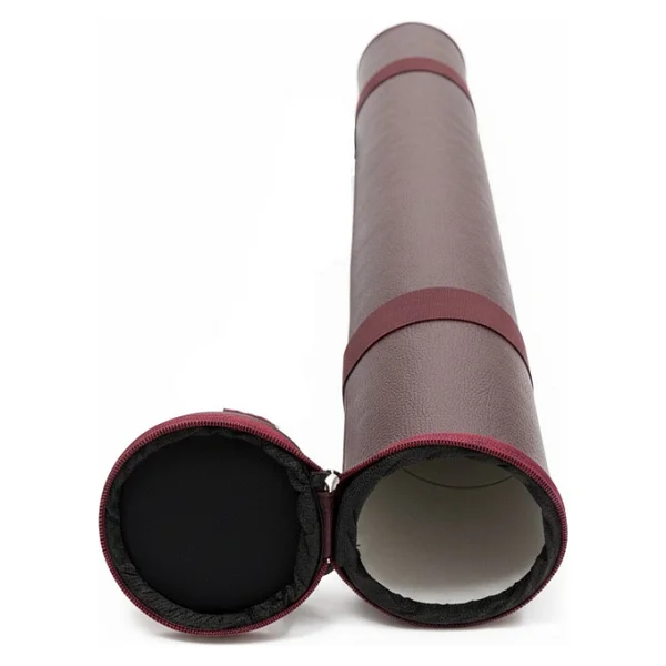 Yuga Suni Deri Proje Tüpü Cepli 10,5 Cm Bordo - Görsel 4