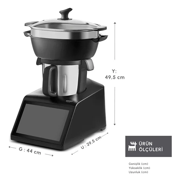 Karaca Thermo Pro Cook XL Multifonksiyonel Mutfak Robotu - Görsel 2