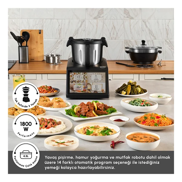 Karaca Thermo Pro Cook XL Multifonksiyonel Mutfak Robotu - Görsel 4