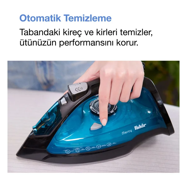 Fakir Mercy Mavi 2200 W Buharlı Ütü - Görsel 7