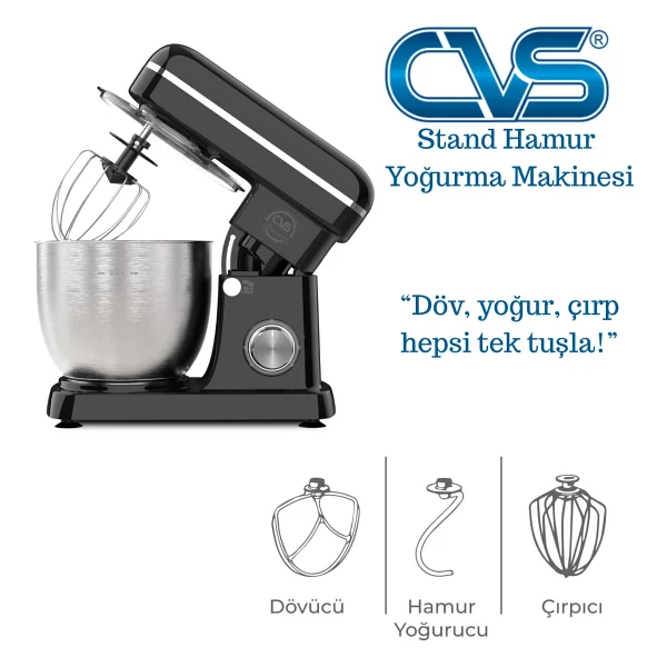 CVS DN 4658 1300 W 5 lt Hamur Yoğurma Makinesi - Görsel 2