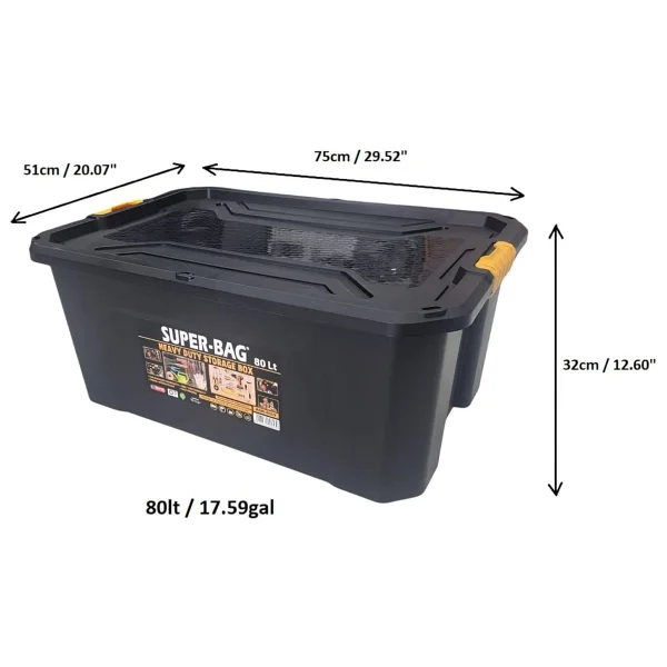 Süper Bag Asr-4039 80 Lt Saklama Kutusu - Görsel 2