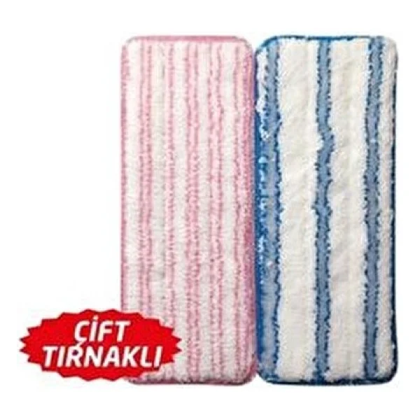 Vip Ahmet Premium Mop Yedek Seti 2'li Yüksek Kaliteli Mikrofiber Temizlik Bezi - Görsel 2