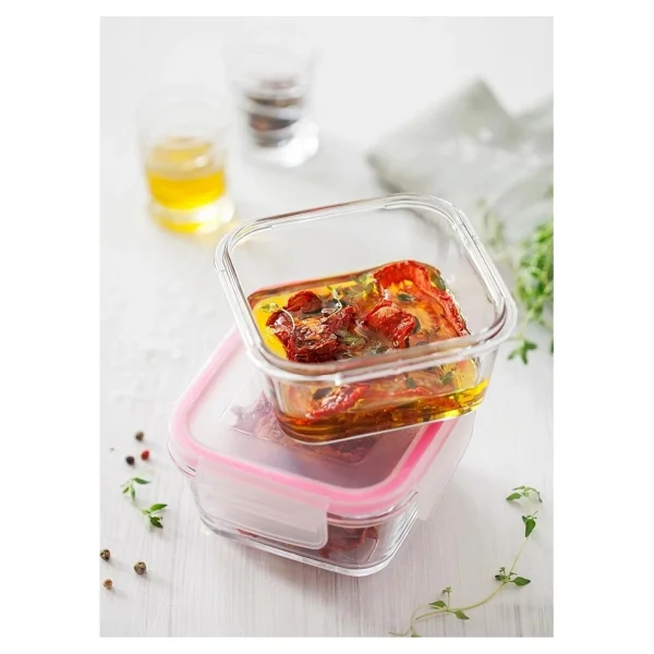 Lav Fresco Kare 375 Ml Cam Saklama Kabı - Görsel 2