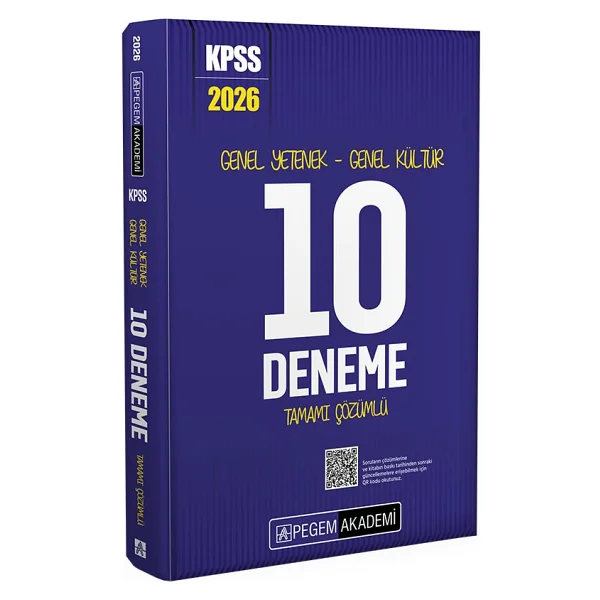 Pegem Akademi Yayıncılık 2026 Kpss Genel Yetenek Genel Kültür Tamamı Çözümlü 10 Deneme - Görsel 4