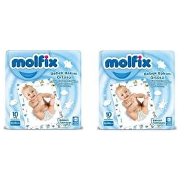Molfix 10'lu 2 Paket Bebek Bakım Örtüsü - Görsel 2