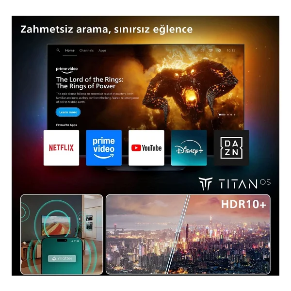 Philips 75pus7000 4K Ultra HD 75" 190 Ekran Uydu Alıcılı Smart LED TV - Görsel 8