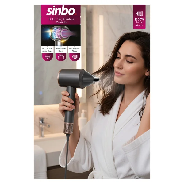 Sinbo Shd-1727 1600 W Saç Kurutma Makinesi - Görsel 9