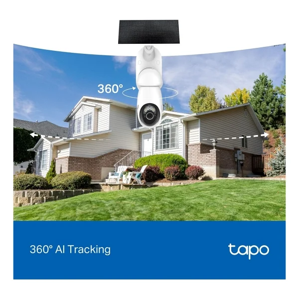 Tp-Link Tapo C660 Kıt 8 Mp 360 Derece 4K Güneş Enerjili Gece Görüşlü Ip Wi-Fi Güvenlik Kamerası - Görsel 8
