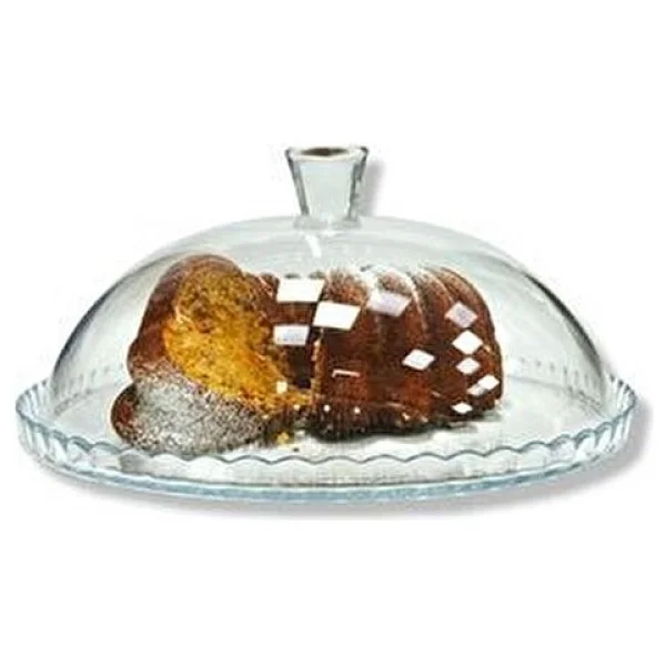 Paşabahçe Kek Fanusu Cam Ayaksız 850 Ml 10 Cm Şeffaf Tasarım İle Zarif Sunum - Beyaz - Görsel 5