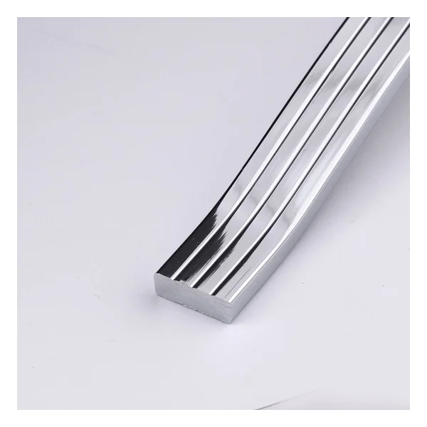 Mobilya Kulpu 256 Mm Vida Aralığı Paslanmaz Sağlam Kulpları Kulbu Krom Gümüş Çizgili Metal 10 Adet - Görsel 3