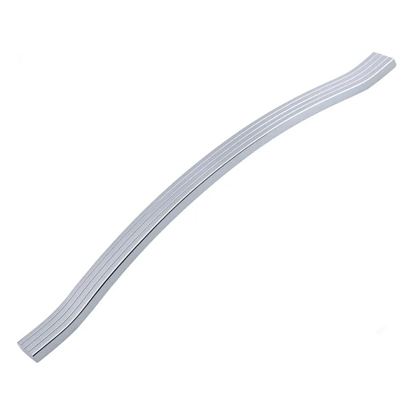 Mobilya Kulpu 256 Mm Vida Aralığı Paslanmaz Sağlam Kulpları Kulbu Krom Gümüş Çizgili Metal 10 Adet - Görsel 4