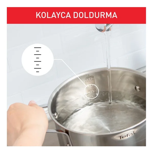 Tefal Duetto 8 Parça Çelik Tencere Seti - Görsel 3
