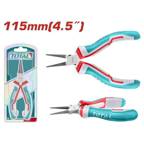 Total Thtmn656 115 Mm Elektronikçi Tip Yuvarlak Uçlu Kargaburun - Görsel 2