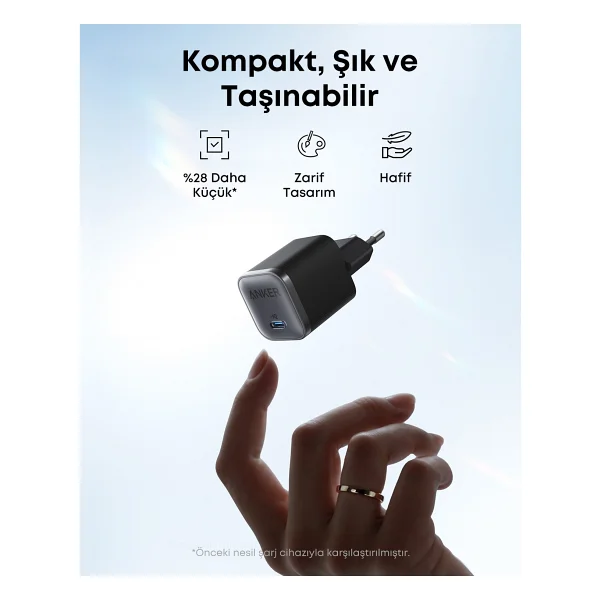 Anker Nano B2692 45 W Type-C Kablolu Hızlı Şarj Aleti - Görsel 3