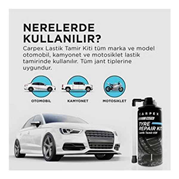 Carpex 300 Ml Lastik Tamir Kiti Sprey - Görsel 8