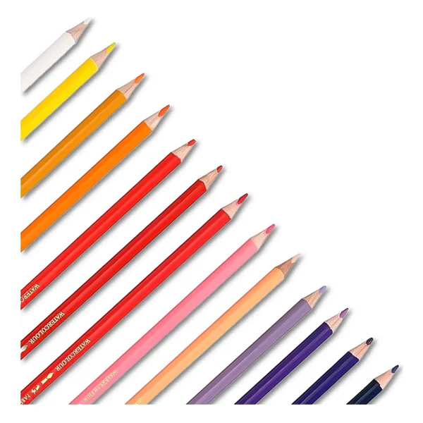 Faber-Castell Aquarell Karton Kutu 24'lü Sulu Boya Kalemi - Görsel 7