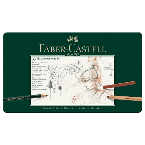 Faber-Castell Pitt Monochrome 33 Parça Eskiz Seti - Görsel 8
