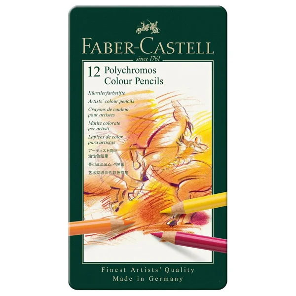 Faber-Castell Polychromos 12'li Kuru Boya Seti - Görsel 3