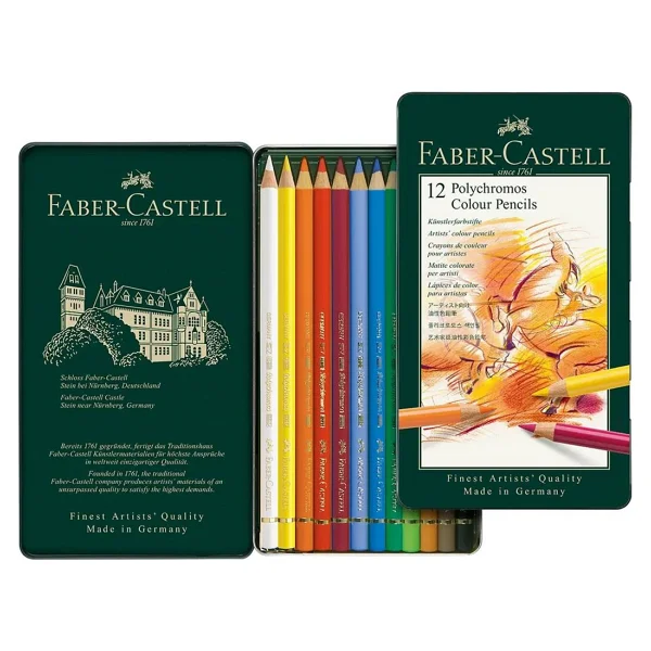 Faber-Castell Polychromos 12'li Kuru Boya Seti - Görsel 4