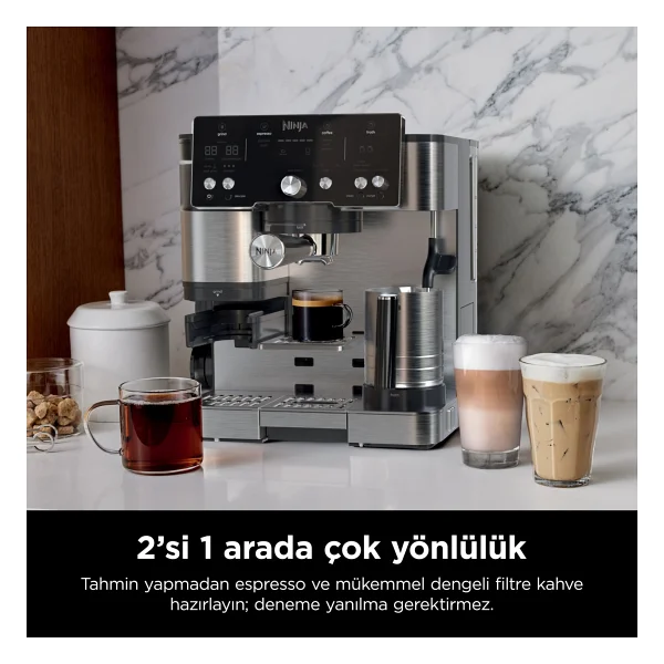 Ninja Luxe Cafe Essential Yarı Otomatik Espresso Makinesi - Görsel 2