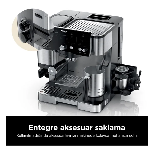 Ninja Luxe Cafe Essential Yarı Otomatik Espresso Makinesi - Görsel 9
