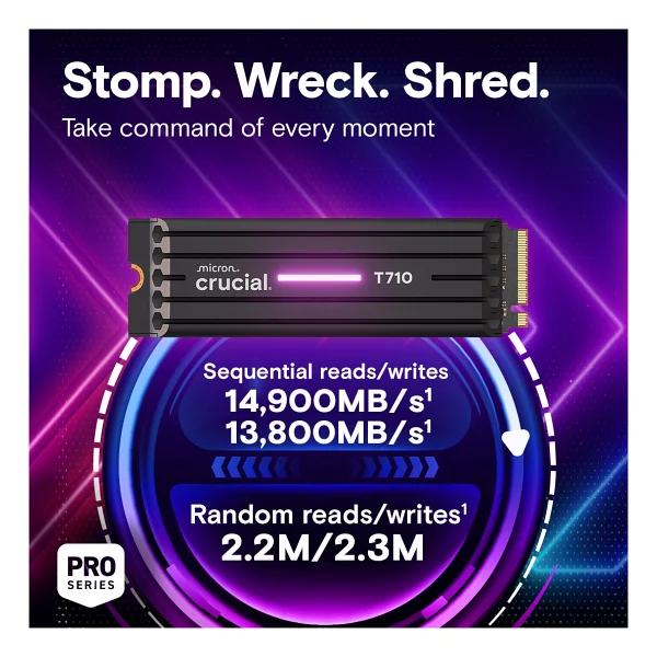 Crucial T710 Ct2000t710ssd5 Soğutuculu Pcı-Express 5.0 2 TB M.2 SSD - Görsel 2