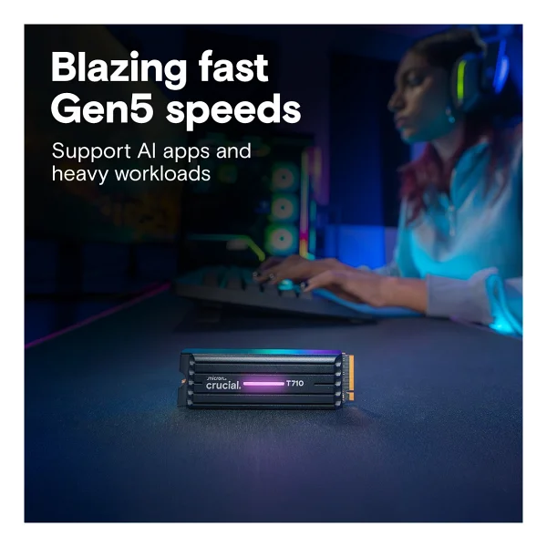 Crucial T710 Ct2000t710ssd5 Soğutuculu Pcı-Express 5.0 2 TB M.2 SSD - Görsel 3