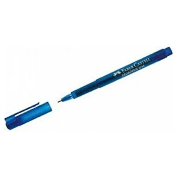 Faber-Castell 1554 Broadpen Mavi Keçeli Kalem - Görsel 3
