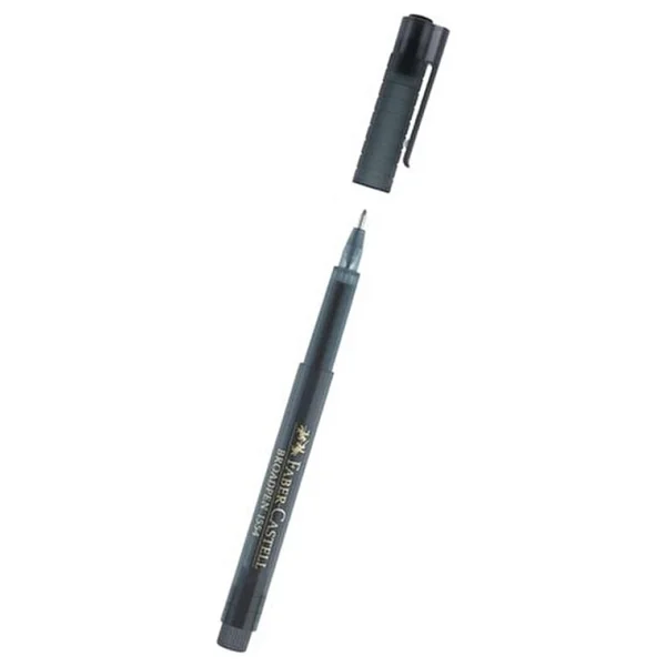 Faber-Castell 1554 Broadpen Gri Keçeli Kalem - Görsel 2