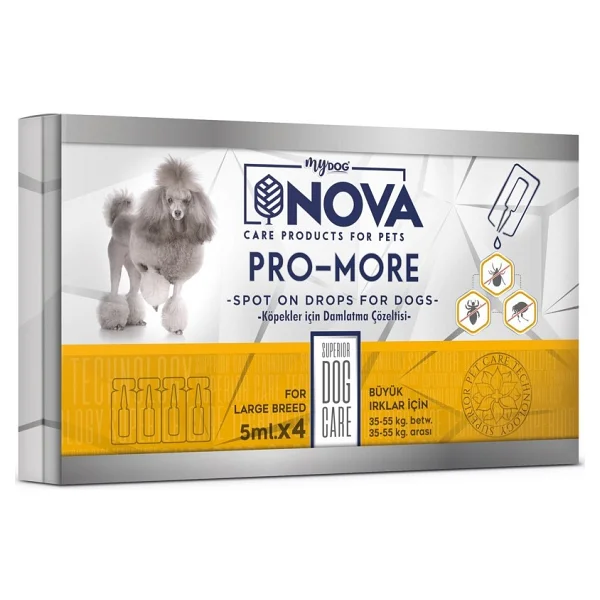 Nova Mydog Büyük Irk Köpek Ense Damlası 5ml 4adet 35-55kg Arası Köpeklere - Görsel 2