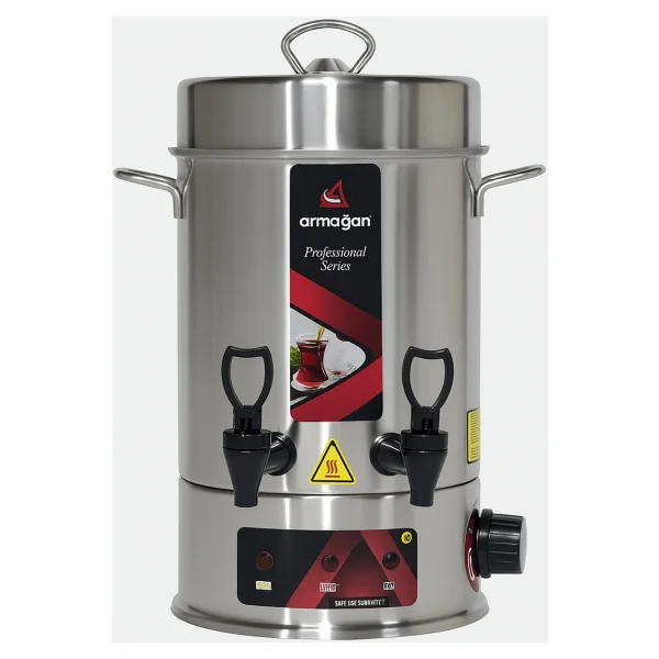 Armağan Çay Makinesi & Çay Otomatı 4 Litre 40 Bardak - Çelik - Görsel 4
