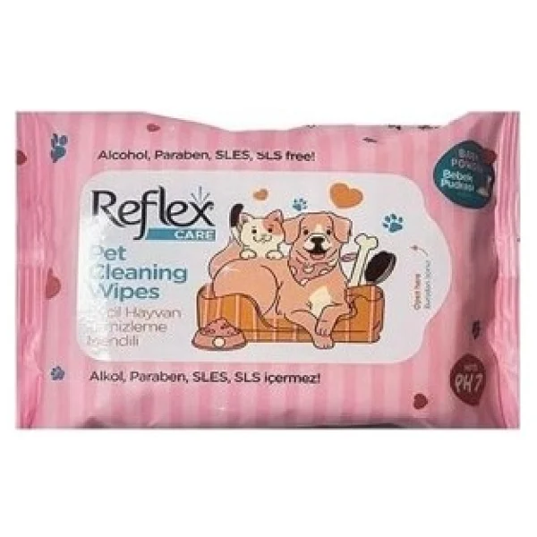 Reflex Evcil Hayvanlar için Temizleme Mendili 10'lu - Görsel 5