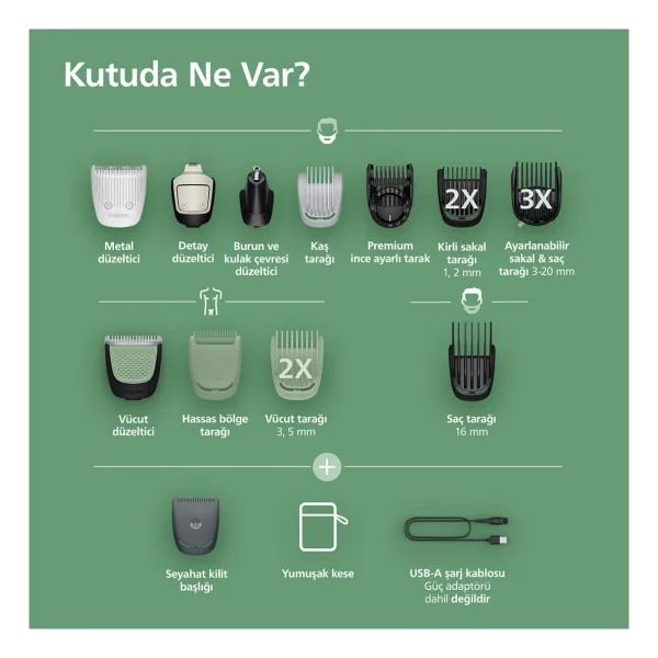 Philips Mg9532/15 16in1 Islak Kuru Erkek Bakım Seti - Görsel 4