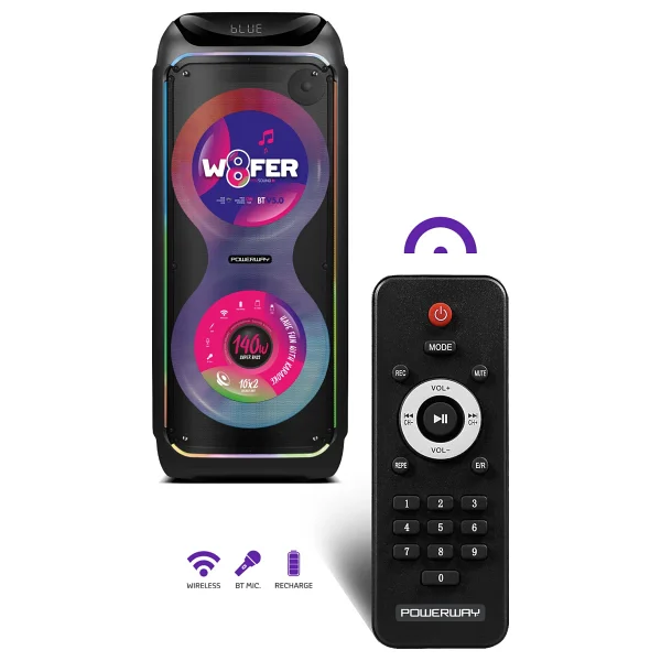 Powerway Woofer Bluetooth Hoparlör - Görsel 5