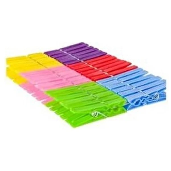 Akyazı Plastik Çamaşır Mandalı Rengarenk 144 Adet Kaliteli Plastik 1 Cm X 7,5 Cm Boyutlarında - Görsel 3
