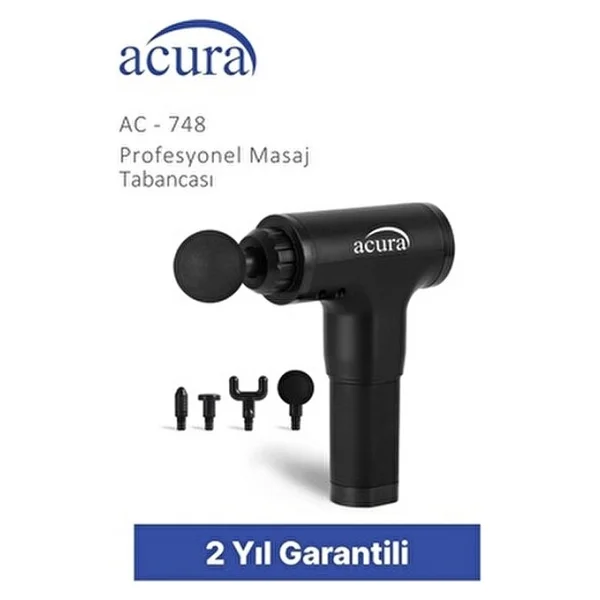 Acura 6 Kademeli Masaj Aleti Derin Doku Masajı İçin 4 Değiştirilebilir Başlıkla Tasarlandı - Görsel 4
