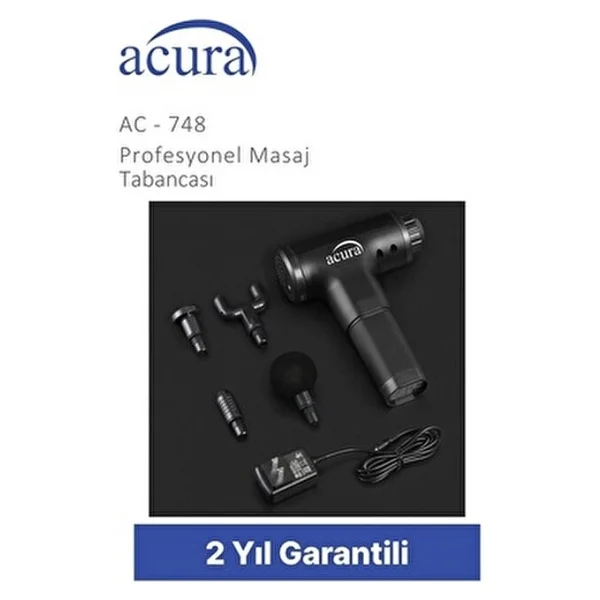 Acura 6 Kademeli Masaj Aleti Derin Doku Masajı İçin 4 Değiştirilebilir Başlıkla Tasarlandı - Görsel 5