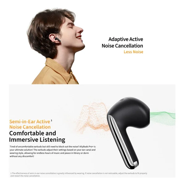 Qcy Ailybuds Pro ANC TWS Mavi Kulak İçi Bluetooth Kulaklık - Görsel 7