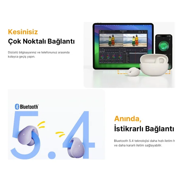 Qcy Crossky C10 TWS Kulak İçi Bluetooth Kulaklık - Görsel 6