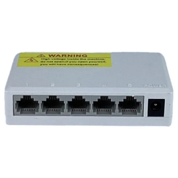 Longline 5 Port Gigabit Ethernet Switch 10/100/1000 Mbps Plastik Kasa - Görsel 3