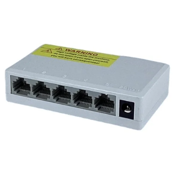Longline 5 Port Gigabit Ethernet Switch 10/100/1000 Mbps Plastik Kasa - Görsel 2