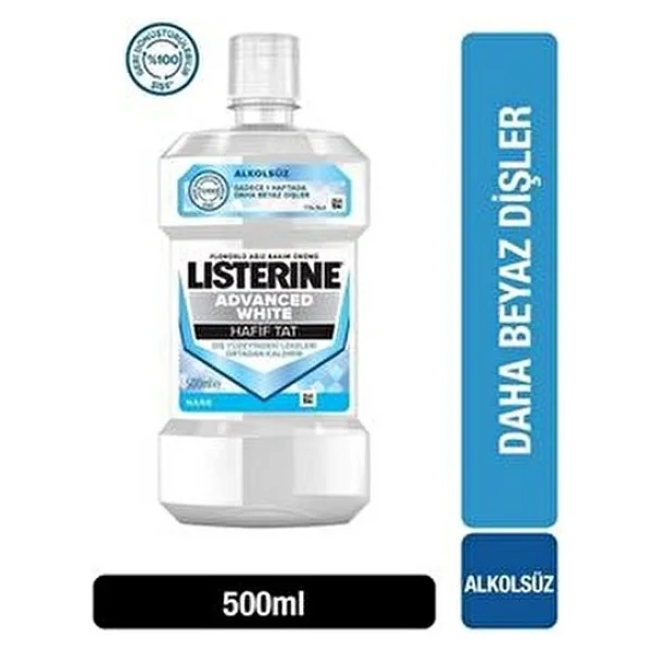 Listerine Advanced White 500 Ml Gargara - Görsel 9