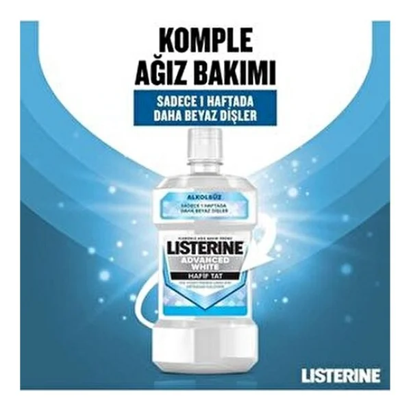 Listerine Advanced White 500 Ml Gargara - Görsel 10