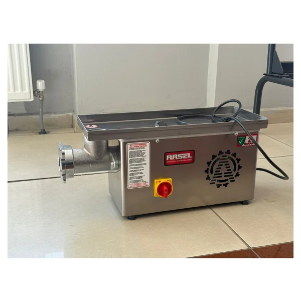 Arsel 12 No Kıyma Makinesi Ileri Geri Sarma 0,37 Kw 220 V - Gri - Görsel 2