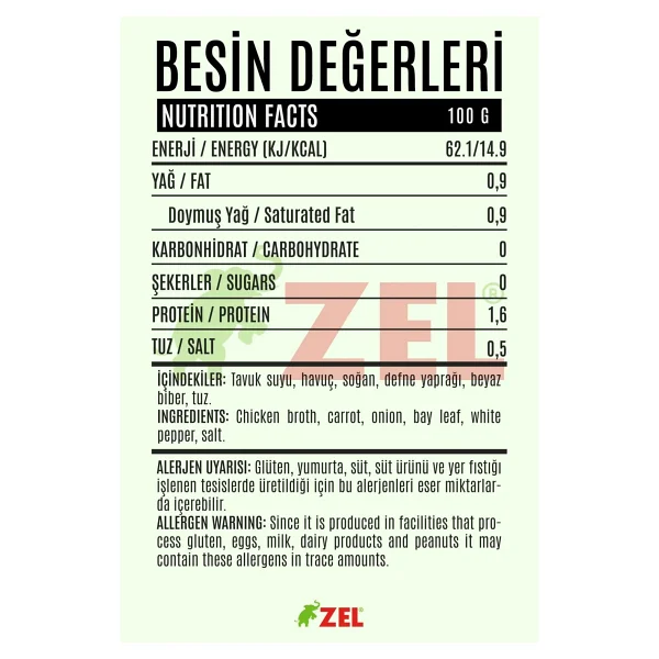 Zel Tavuk Suyu 480 Ml - Görsel 3