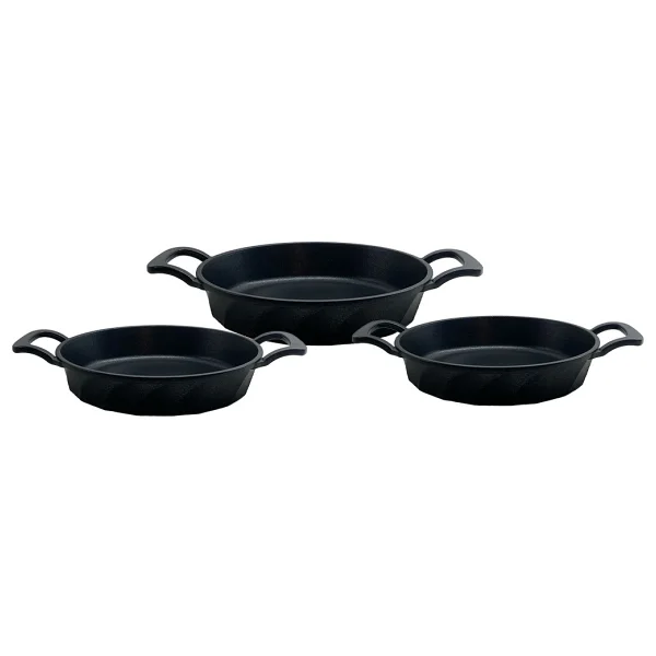 Amboss Vento 18-20-22 Cm 3'lü Döküm Sahan Seti - Görsel 2