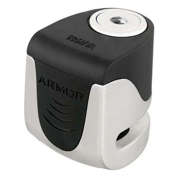 Armor 605mva 5.5mm 120db Alarmlı Ve USB Şarjlı Motosiklet Disk Kilidi (Tüm Vespa Modelleriyle Uyumludur) - Gri - Görsel 5