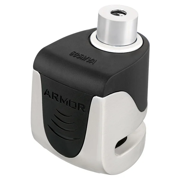 Armor 605mva 5.5mm 120db Alarmlı Ve USB Şarjlı Motosiklet Disk Kilidi (Tüm Vespa Modelleriyle Uyumludur) - Gri - Görsel 3